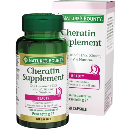 Nature's Bounty Cheratin Supplement Integratore 60 Capsule