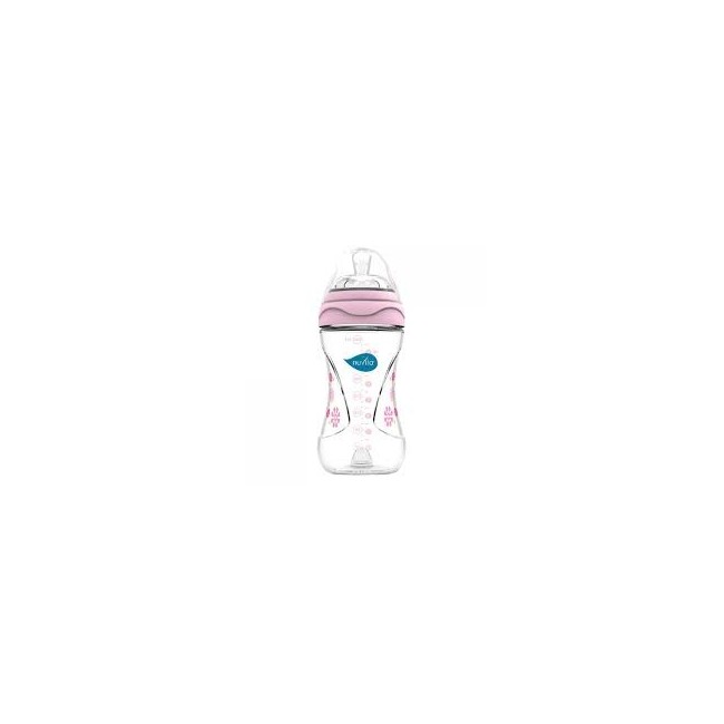 Nuvita mimic biberon 250ml colore rosa 1 pezzo