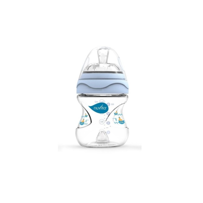 Nuvita mimic biberon 150ml colore blu 1 pezzo