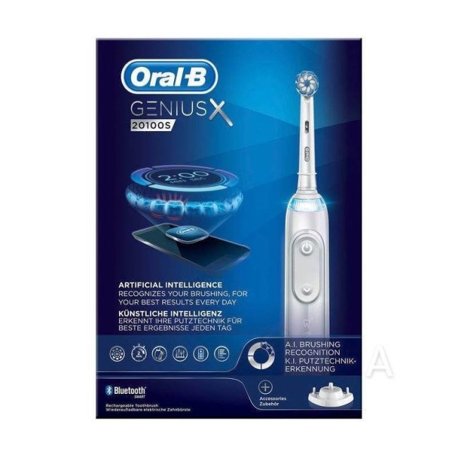 Oral-B Power Geniusx 20100S Bianco dentifricio elettrico Oral-B Power Geniusx 20100S Bianco dentifricio elettrico