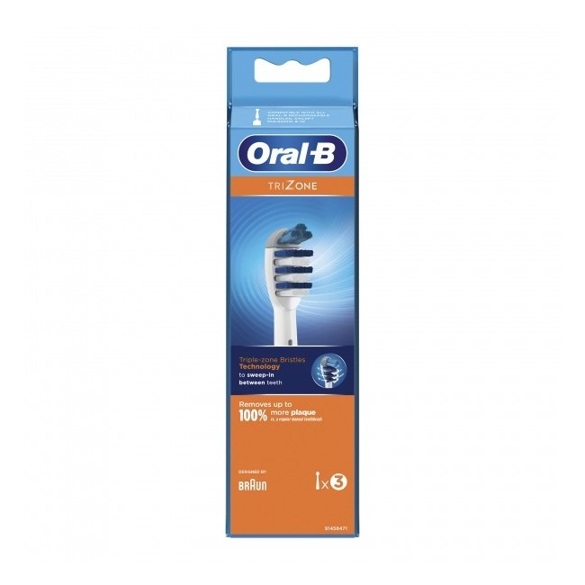 Oral-B Testine Di Ricambio Per Spazzolino Trizone 3 Pezzi