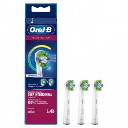Oral-b flossaction testine ricambio spazzolino elettrico 3 pezzi