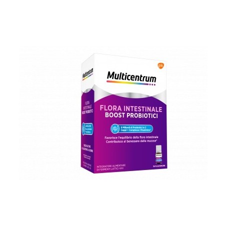 Multicentrum duobiotico fermenti lattici integratore 16 flaconcini