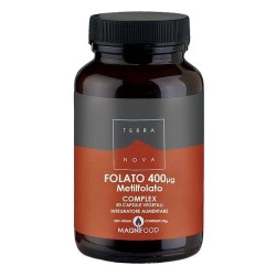Terranova folato complex 400 mg integratore 50 capsule