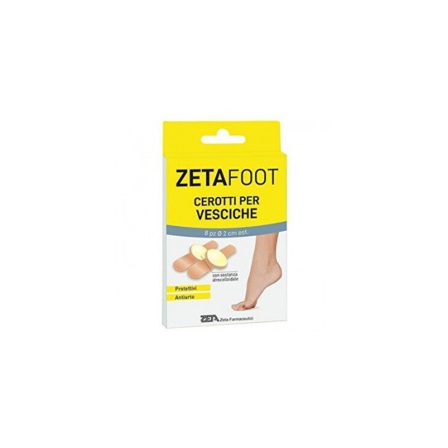 Zeta Foot Cerotto Idrocolloidale Vesciche 8 Pezzi Zeta Foot Cerotto Idrocolloidale Vesciche 8 Pezzi