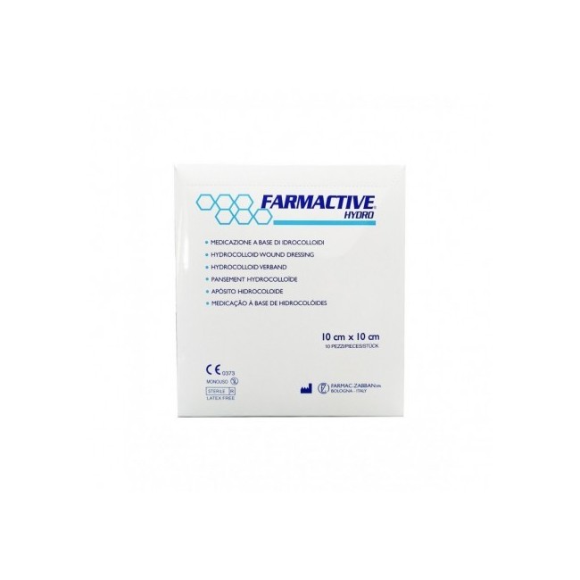 Medicazione Idrocolloide Farmactive Hydro 10x10cm 10 Pezzi Medicazione Idrocolloide Farmactive Hydro 10x10cm 10 Pezzi
