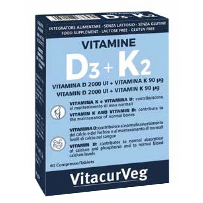 Pharmalife Vitamine D3+K2 60 compresse Pharmalife Vitamine D3+K2 60 compresse