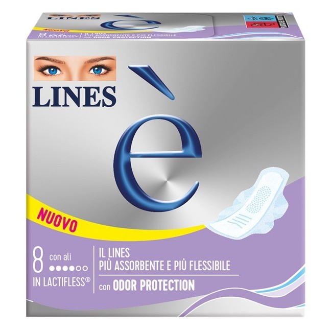 Fater Lines E' Ali Downcount assorbenti 8 Pezzi Fater Lines E' Ali Downcount assorbenti 8 Pezzi