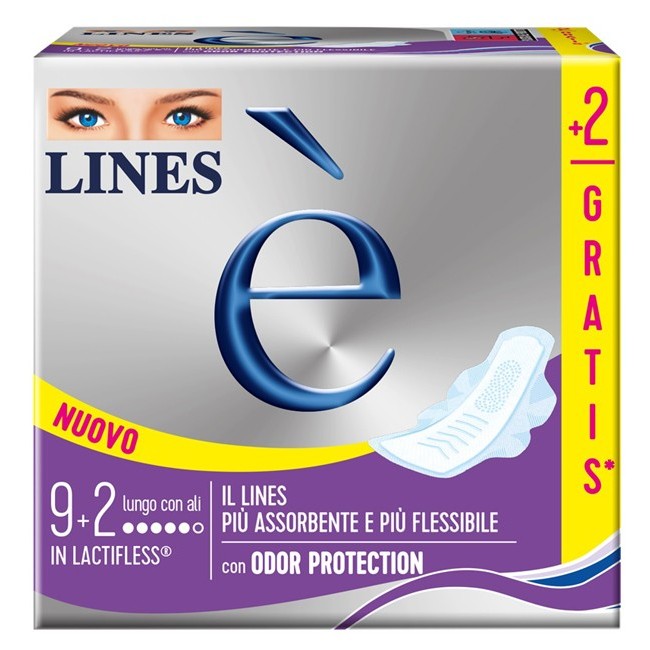 Fater Lines E' Lungo Carry Pack assorbenti 9 + 2 Pezzi Fater Lines E' Lungo Carry Pack assorbenti 9 + 2 Pezzi