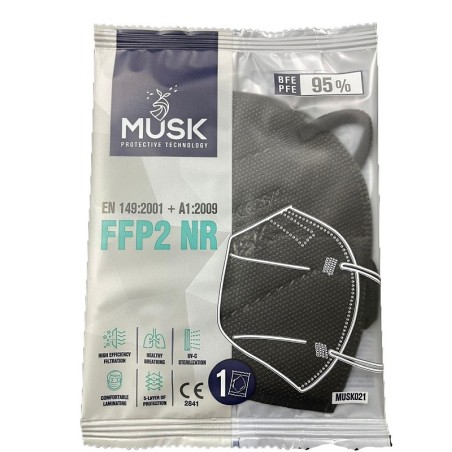 Tekstil Plastik Musk Mascherine Ffp2 Musk021 nere 10 Pezzi Tekstil Plastik Musk Mascherine Ffp2 Musk021 nere 10 Pezzi