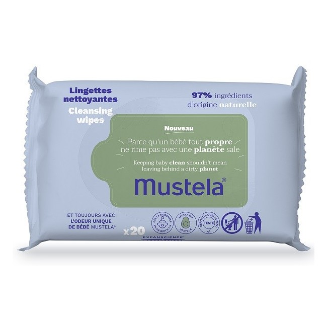 Lab. Expanscience Italia Mustela Salviette Multi 20 Pezzi
