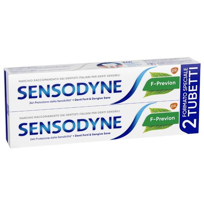 Glaxosmithkline Sensodyne F Previon dentifricio 2 X 75 Ml Glaxosmithkline Sensodyne F Previon dentifricio 2 X 75 Ml