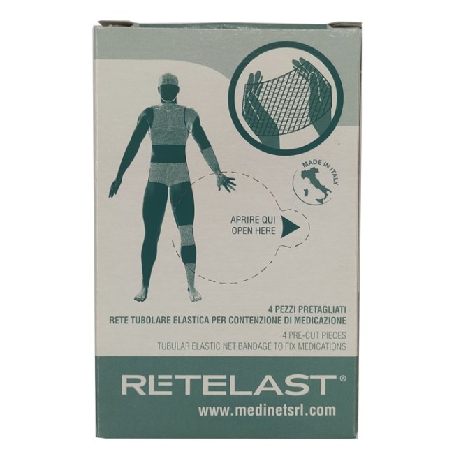 Medinet Rete Tubolare Retelast Elastica Pretagliata Bianca Per Dita 4 Pezzi Medinet Rete Tubolare Retelast Elastica Pretagliata Bianca Per Dita 4 Pezzi