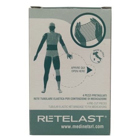 Medinet Rete Tubolare Retelast Elastica Pretagliata Bianca Per Dita 4 Pezzi Medinet Rete Tubolare Retelast Elastica Pretagliata Bianca Per Dita 4 Pezzi