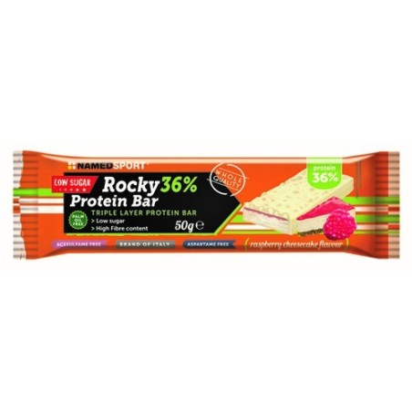 Namedsport Rocky 36% Protein Bar Raspberry Cheesecake Barretta 