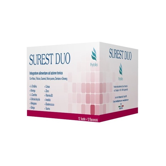Phytores Surest Duo 12 Bustine 9g + 12 Fialette 20ml Phytores Surest Duo 12 Bustine 9g + 12 Fialette 20ml