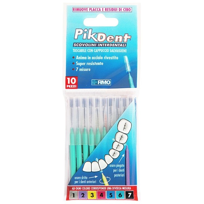 Pikdent Stuzzicolino 6 Verde 10 Pezzi Pikdent Stuzzicolino 6 Verde 10 Pezzi