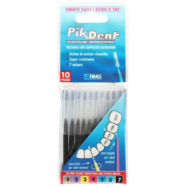 Pikdent Stuzzicolino 7 Nero 10 Pezzi Pikdent Stuzzicolino 7 Nero 10 Pezzi