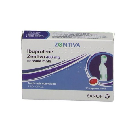 Ibuprofene Zentiva 10 Capsule 400mg Ibuprofene Zentiva 10 Capsule 400mg