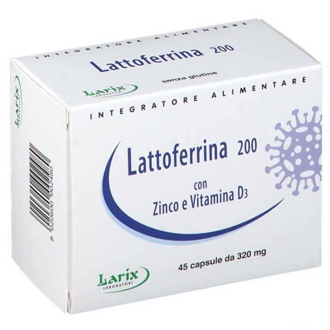 Larix Lattoferrina 200 Integratore 45 capsule Larix Lattoferrina 200 Integratore 45 capsule