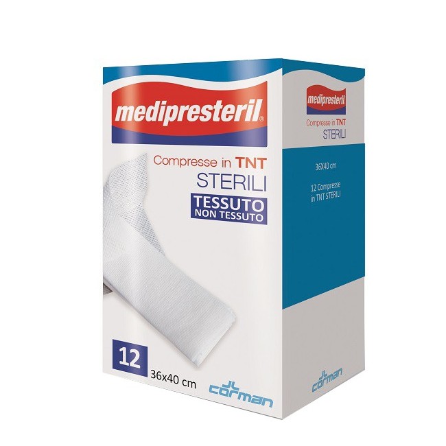 Corman Garza Compressa Medipresteril Tnt 36x40cm 12 Pezzi Corman Garza Compressa Medipresteril Tnt 36x40cm 12 Pezzi