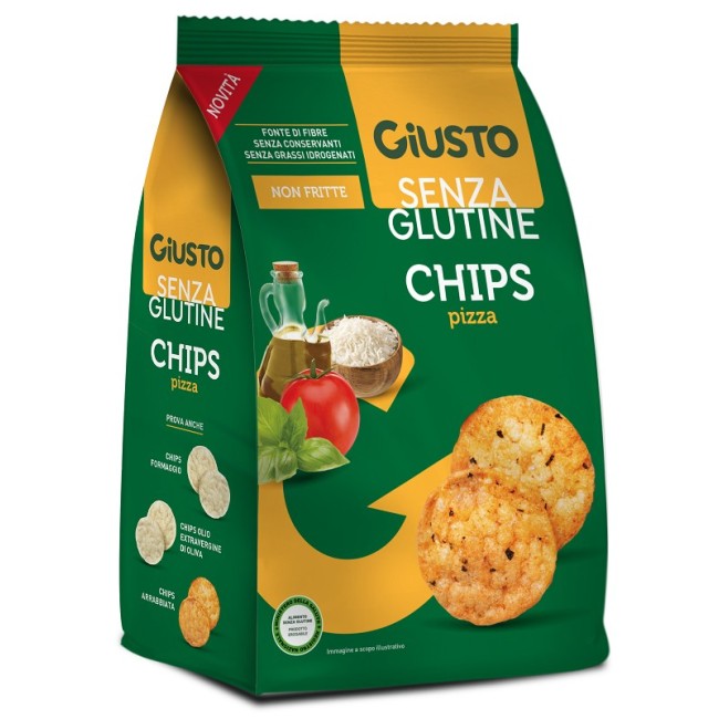 Farmafood Giusto Senza Glutine Chips Pizza senza glutine 40 G Farmafood Giusto Senza Glutine Chips Pizza senza glutine 40 G
