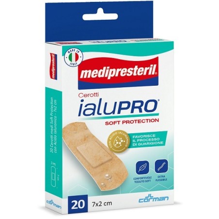 Corman Medipresteril Cerotti Ialupro Soft Protection Medi 7x2cm 20 Pezzi Corman Medipresteril Cerotti Ialupro Soft Protection Medi 7x2cm 20 Pezzi