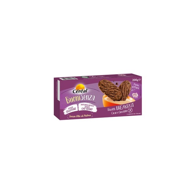 Cereal Buoni Senza Biscotti Breakfast Cacao E Cioccolato 200 G