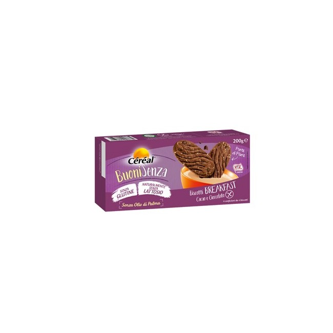 Biscotti Senza Glutine Cereal Grano Saraceno 200 g. - Prodotti Senza Glutine  On Line