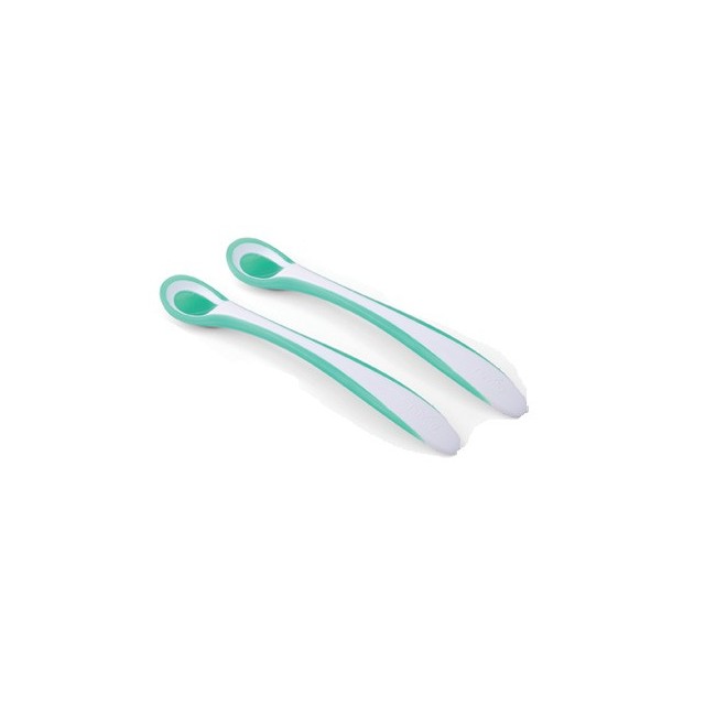 Nuvita set 2 Cucchiai Termosensibili Verdi