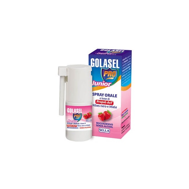 Sella Golasel Pro Spray Junior con ribes e miele 20Ml Sella Golasel Pro Spray Junior con ribes e miele 20Ml