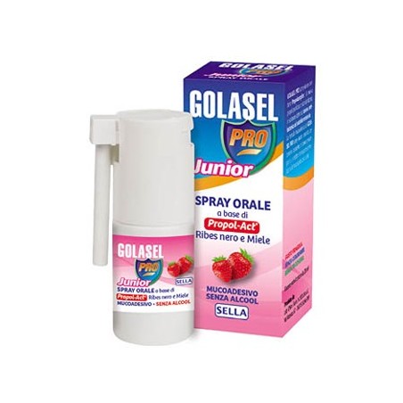 Sella Golasel Pro Spray Junior con ribes e miele 20Ml
