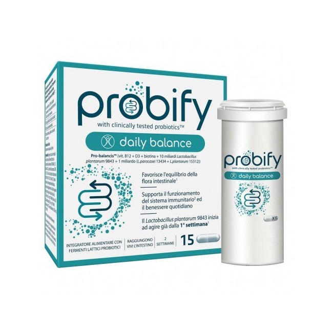 Probify Daily Balance integratore di probiotici 15 capsule