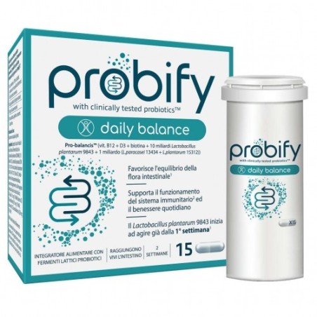 Probify Daily Balance integratore di probiotici 15 capsule