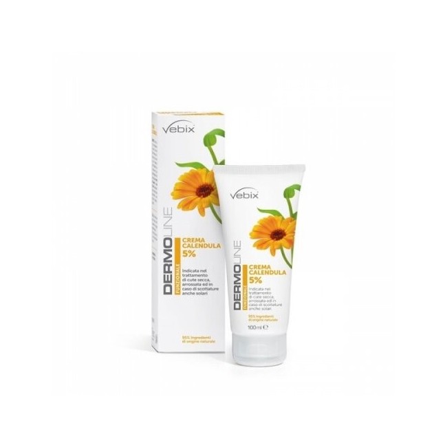 Vebi Dermoline Crema Viso Mani Calendula 100 ml