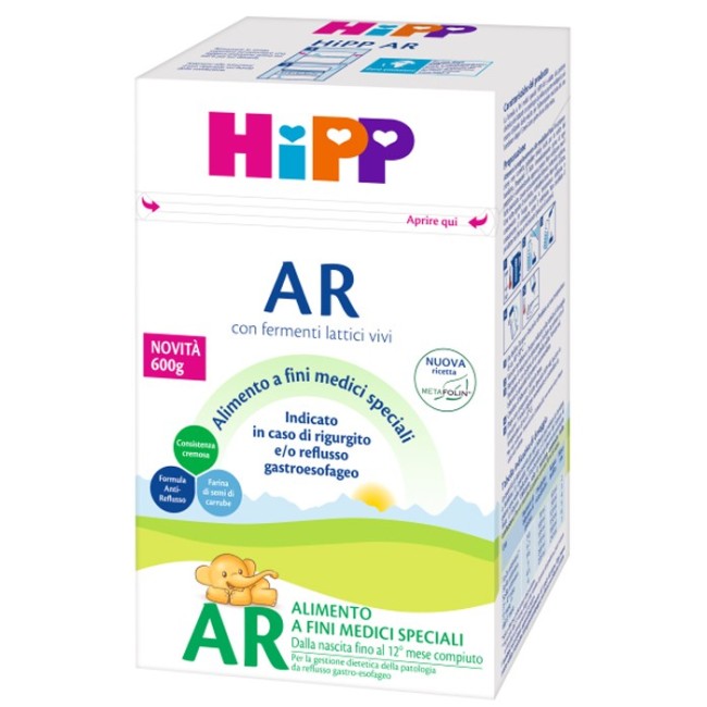 Hipp latte ar con metafolina per il rigurgito 600g Hipp latte ar con metafolina per il rigurgito 600g