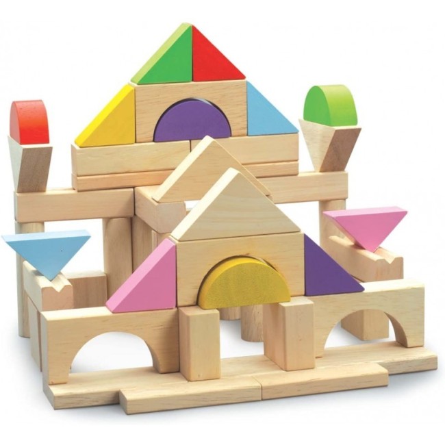 Woderworld blocchi legno giochi bambini 50 pezzi Woderworld blocchi legno giochi bambini 50 pezzi