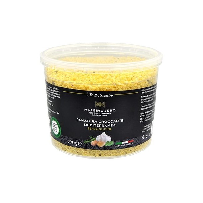 Massimo Zero Preparato Panatura Croccante Mediterranea Senza Glutine 270 G Massimo Zero Preparato Panatura Croccante Mediterranea Senza Glutine 270 G