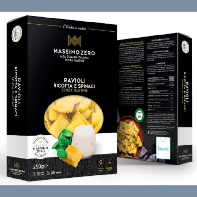 Massimo zero ravioli ricotta e spinaci 250 gr Massimo zero ravioli ricotta e spinaci 250 gr