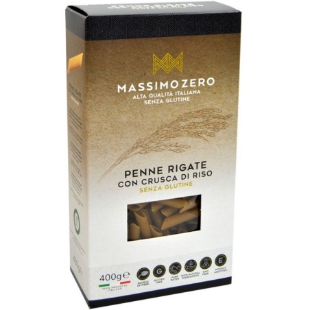 Massimo zero Penne rigate con crusca di riso 400g Massimo zero Penne rigate con crusca di riso 400g