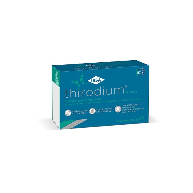 IBSA Thirodium 50mcg 30 capsule molli spremibili IBSA Thirodium 50mcg 30 capsule molli spremibili