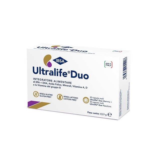 Ultralife duo 30 capsule mamma + 30 capsule nascituro Ultralife duo 30 capsule mamma + 30 capsule nascituro