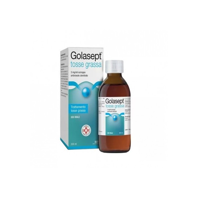 Golasept sciroppo mucolitico per tosse grassa 200ml Golasept sciroppo mucolitico per tosse grassa 200ml