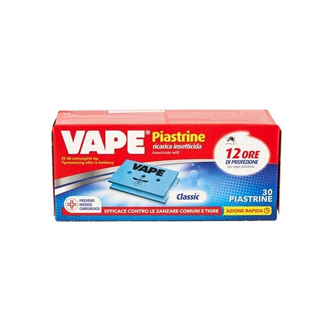 Vape Piastrine 30 Pastrine Repellente Zanzare
