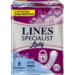 Fater Assorbenti Lines Specialist Lady Extra Ipoallergenici 8 Pezzi