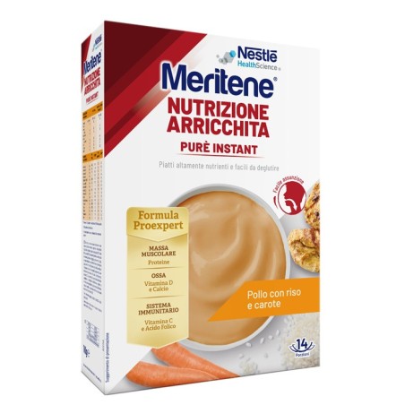 Nestle' Meritene Pure' Instant Pollo Con Riso E Carote 1 Kg