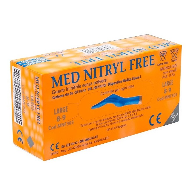 Gammadis Farmaceutici Guanti Nitrile Senza Polvere Large 100 Pezzi Gammadis Farmaceutici Guanti Nitrile Senza Polvere Large 100 Pezzi