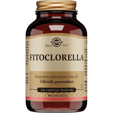 Solgar Multinutrient Fitoclorella integratore 100 Capsule