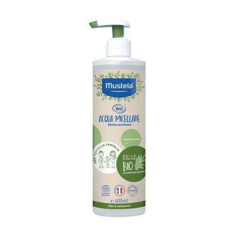 Mustela Acqua Micellare Bio 400 ml per tutta la famiglia Mustela Acqua Micellare Bio 400 ml per tutta la famiglia