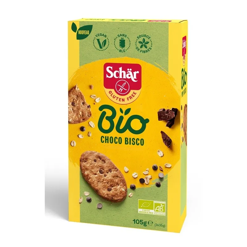 Schar Bio Choco Bisco Biscotti monoporzione 105 gr - Para-Farmacia